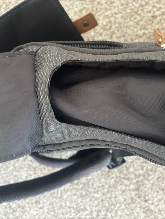 Eddie Bauer Diaper Bag Backpack Gray/Tan - Picture 4 of 9